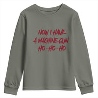 Now I Have A Machine Gun Youth Sweatshirt Funny Retro 90s Movie Jumper - Wonder Print Shop