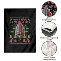 Now I Have A Machine Gun Garden Flag Nakatomi Plaza Christmas Party 1988 Ugly Xmas Gift - Wonder Print Shop