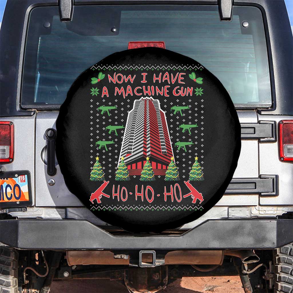 Now I Have A Machine Gun Spare Tire Cover Nakatomi Plaza Christmas Party 1988 Ugly Xmas Gift - Wonder Print Shop