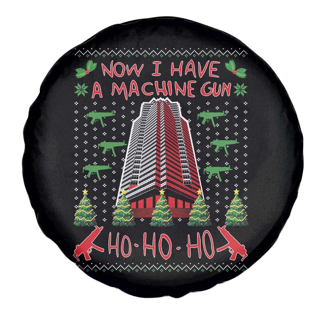 Now I Have A Machine Gun Spare Tire Cover Nakatomi Plaza Christmas Party 1988 Ugly Xmas Gift - Wonder Print Shop