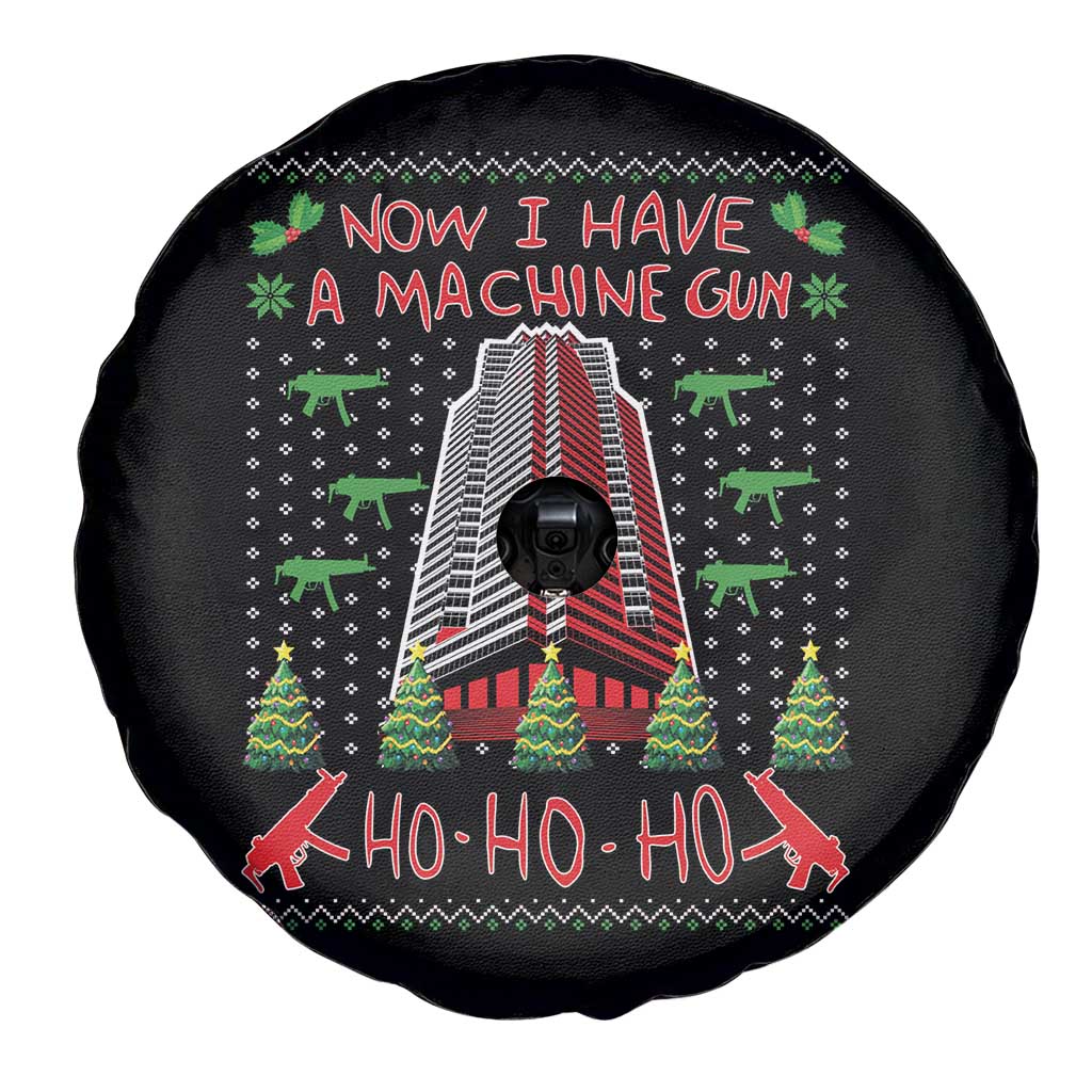 Now I Have A Machine Gun Spare Tire Cover Nakatomi Plaza Christmas Party 1988 Ugly Xmas Gift - Wonder Print Shop