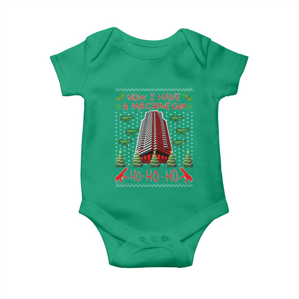 Now I Have A Machine Gun Baby Onesie Nakatomi Plaza Christmas Party 1988 Ugly Xmas Gift - Wonder Print Shop