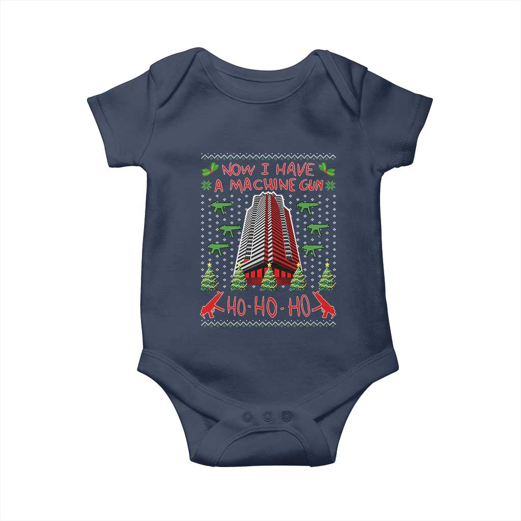 Now I Have A Machine Gun Baby Onesie Nakatomi Plaza Christmas Party 1988 Ugly Xmas Gift - Wonder Print Shop