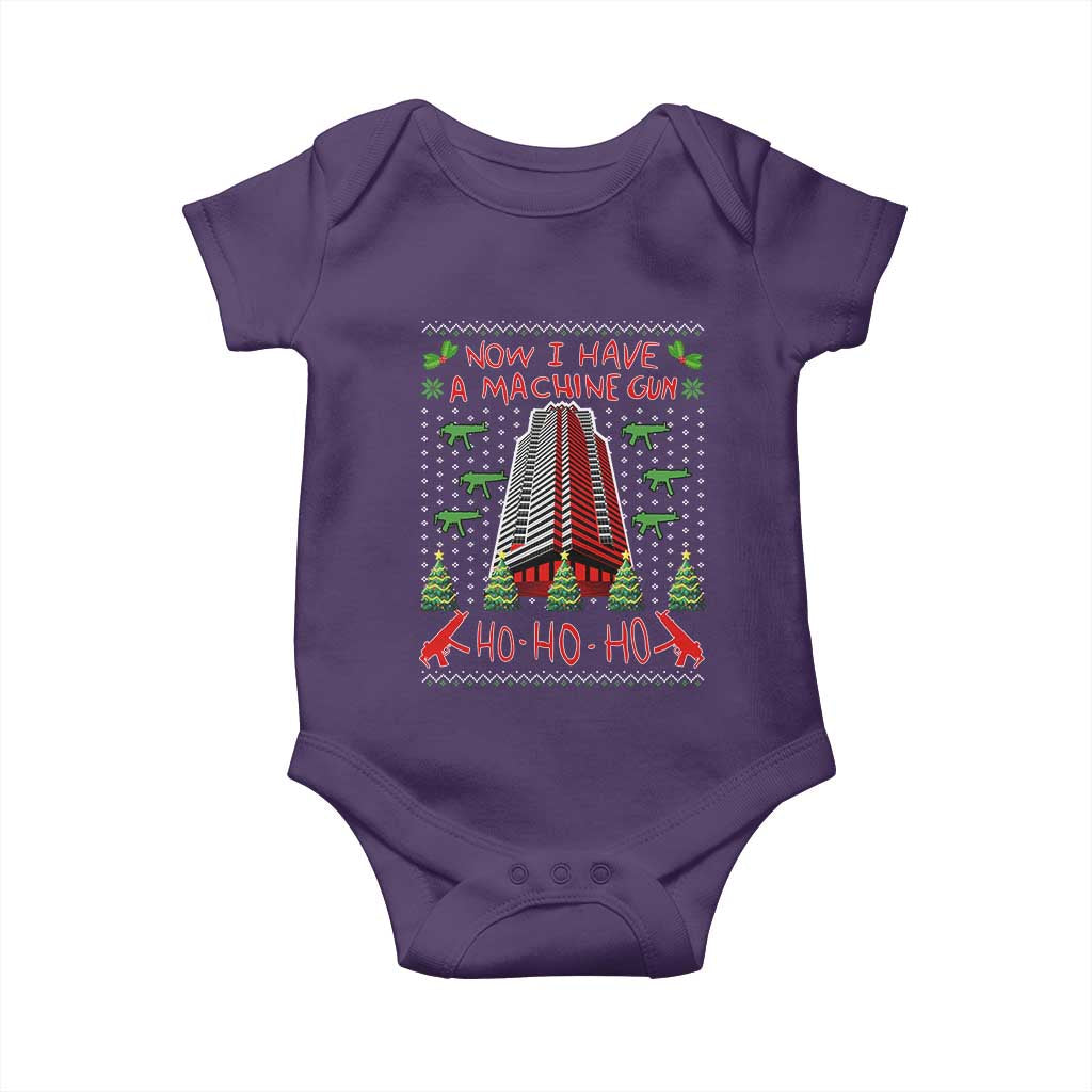 Now I Have A Machine Gun Baby Onesie Nakatomi Plaza Christmas Party 1988 Ugly Xmas Gift - Wonder Print Shop
