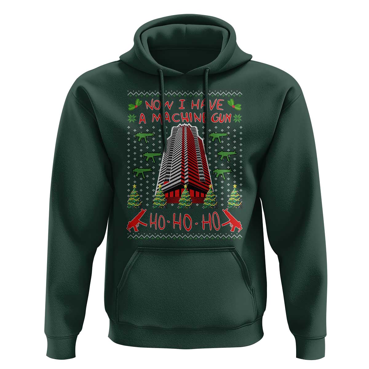 Now I Have A Machine Gun Hoodie Nakatomi Plaza Christmas Party 1988 Ugly Xmas Gift - Wonder Print Shop