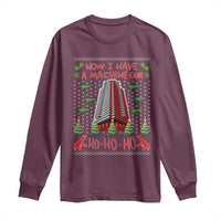 Now I Have A Machine Gun Long Sleeve Shirt Nakatomi Plaza Christmas Party 1988 Ugly Xmas Gift - Wonder Print Shop