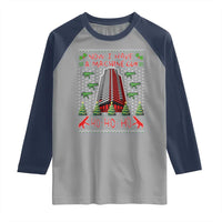 Now I Have A Machine Gun Raglan Shirt Nakatomi Plaza Christmas Party 1988 Ugly Xmas Gift - Wonder Print Shop