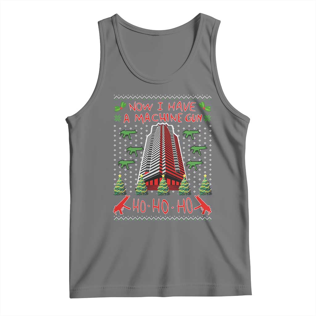 Now I Have A Machine Gun Tank Top Nakatomi Plaza Christmas Party 1988 Ugly Xmas Gift - Wonder Print Shop