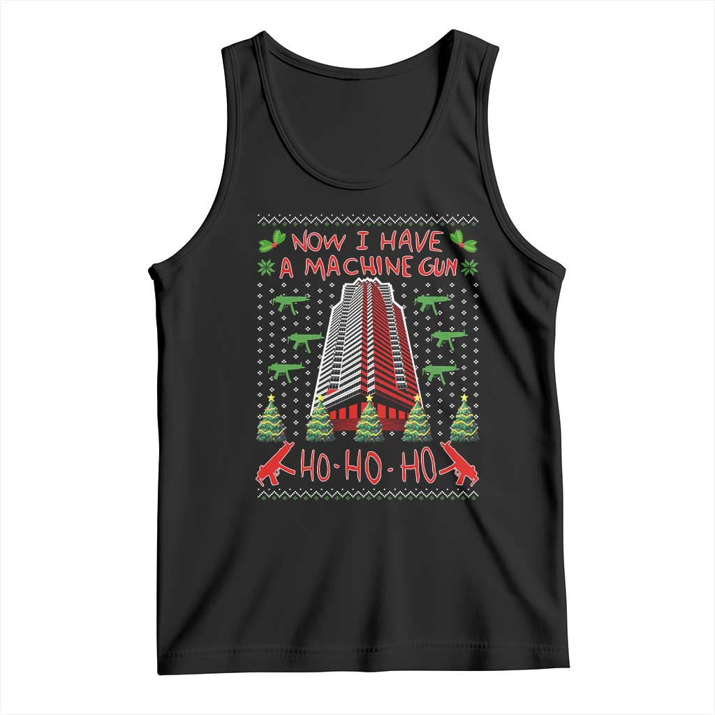 Now I Have A Machine Gun Tank Top Nakatomi Plaza Christmas Party 1988 Ugly Xmas Gift - Wonder Print Shop