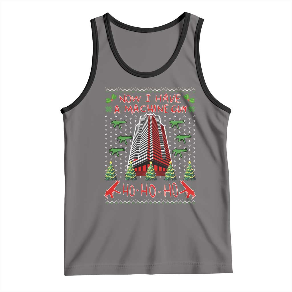 Now I Have A Machine Gun Tank Top Nakatomi Plaza Christmas Party 1988 Ugly Xmas Gift - Wonder Print Shop