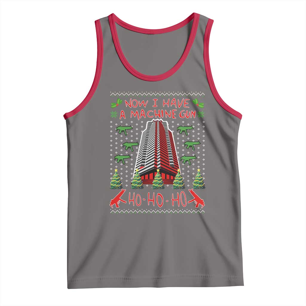 Now I Have A Machine Gun Tank Top Nakatomi Plaza Christmas Party 1988 Ugly Xmas Gift - Wonder Print Shop