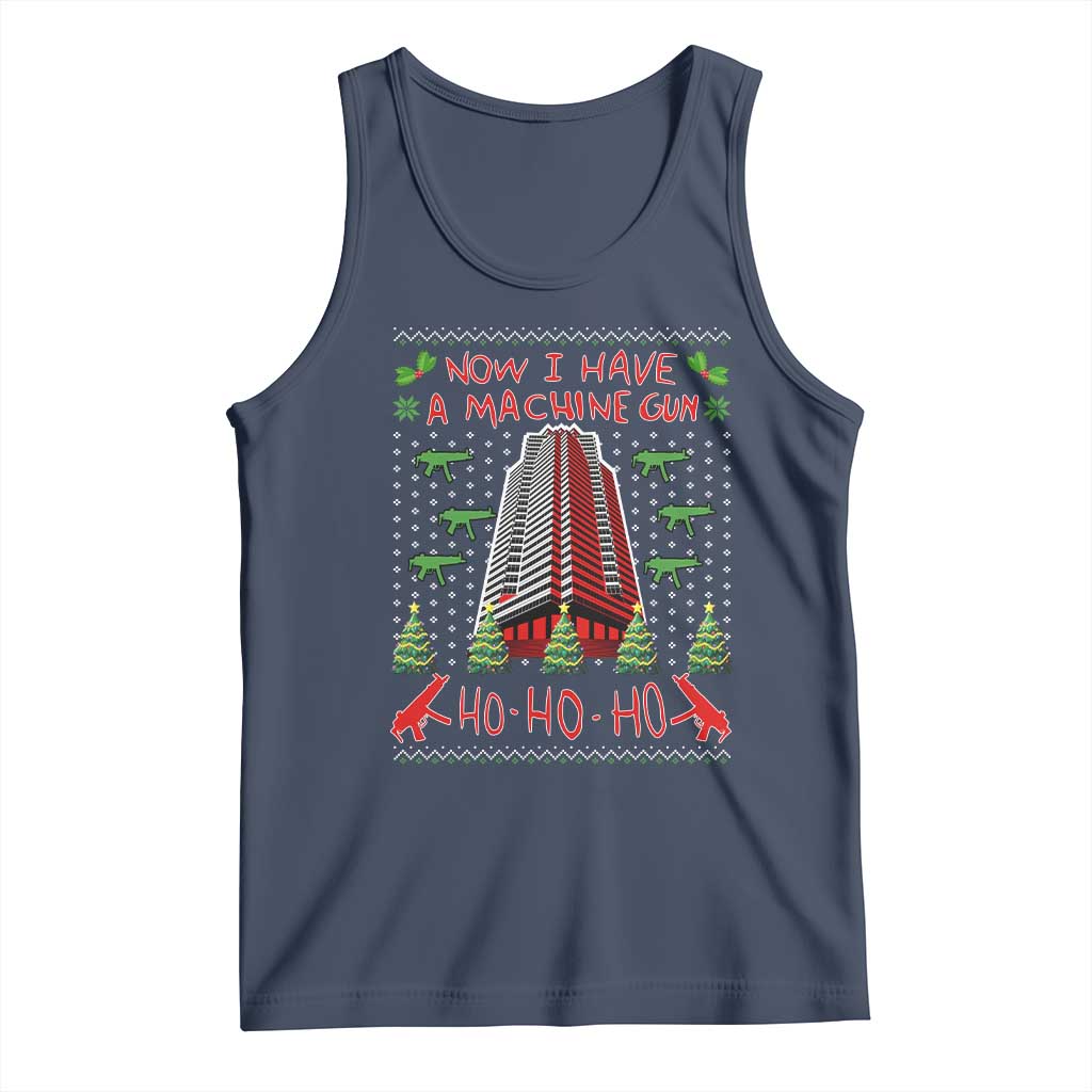 Now I Have A Machine Gun Tank Top Nakatomi Plaza Christmas Party 1988 Ugly Xmas Gift - Wonder Print Shop