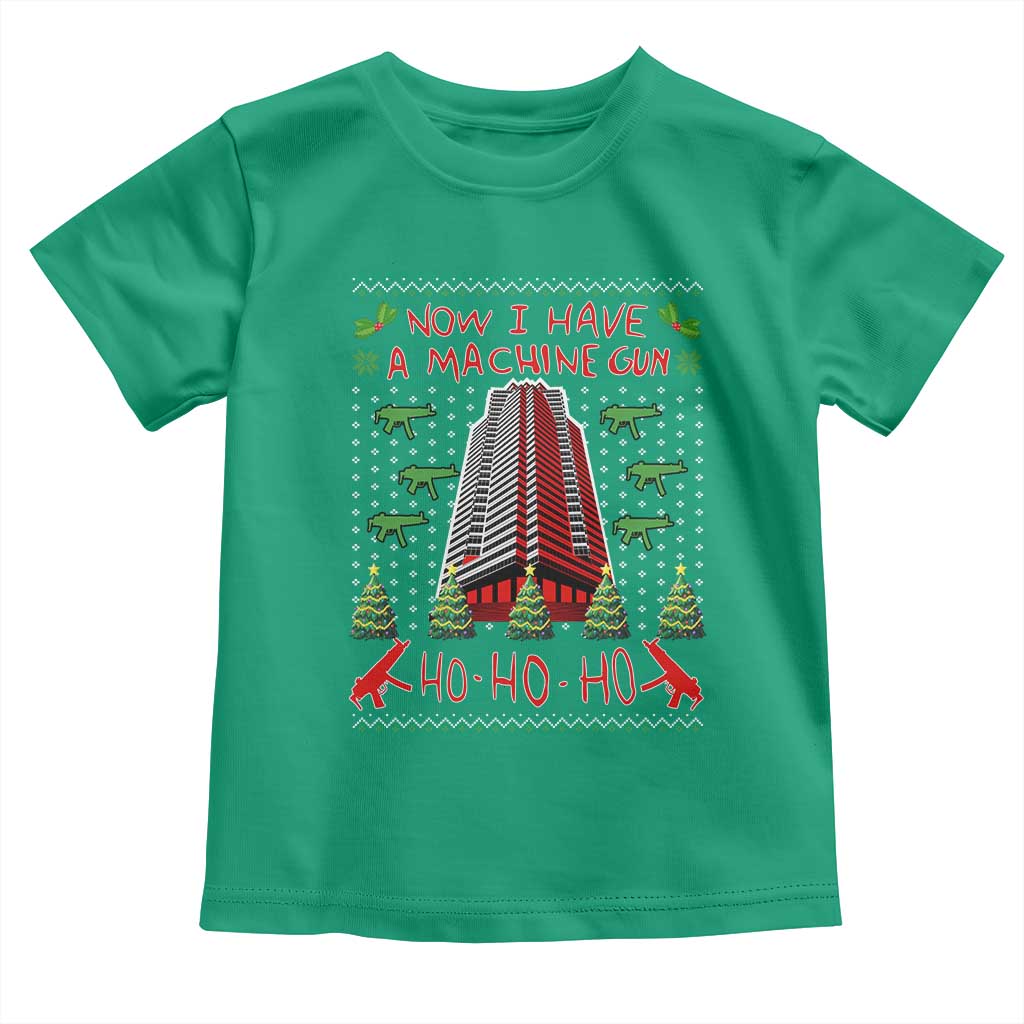 Now I Have A Machine Gun Toddler T Shirt Nakatomi Plaza Christmas Party 1988 Ugly Xmas Gift - Wonder Print Shop