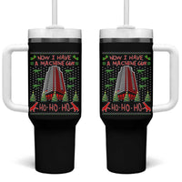 Now I Have A Machine Gun Tumbler With Handle Nakatomi Plaza Christmas Party 1988 Ugly Xmas Gift - Wonder Print Shop