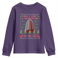 Now I Have A Machine Gun Youth Sweatshirt Nakatomi Plaza Christmas Party 1988 Ugly Xmas Gift - Wonder Print Shop