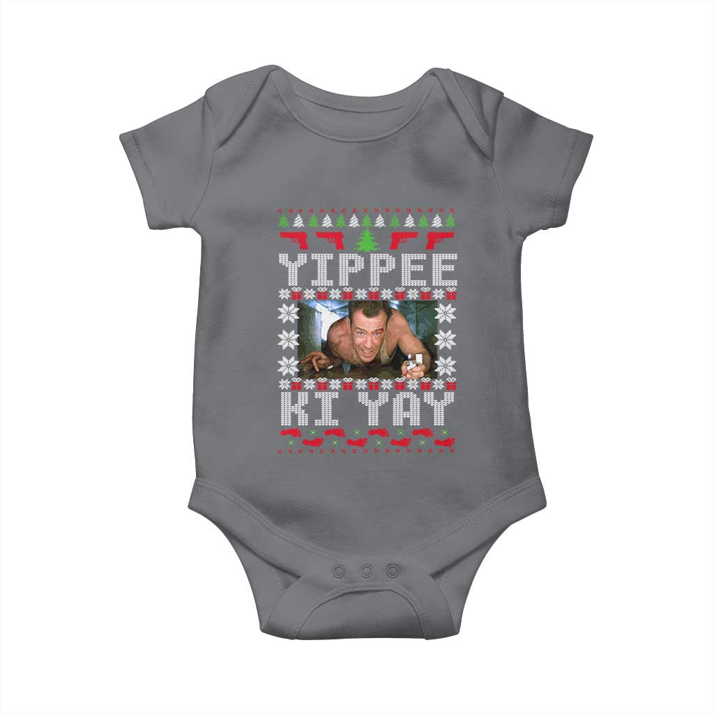 Yippee Ki Yay Baby Onesie Funny 80's Movie Xmas Gift Ugly Christmas - Wonder Print Shop