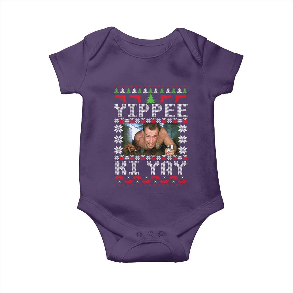 Yippee Ki Yay Baby Onesie Funny 80's Movie Xmas Gift Ugly Christmas - Wonder Print Shop