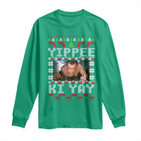 Yippee Ki Yay Long Sleeve Shirt Funny 80's Movie Xmas Gift Ugly Christmas - Wonder Print Shop