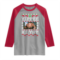 Yippee Ki Yay Raglan Shirt Funny 80's Movie Xmas Gift Ugly Christmas - Wonder Print Shop