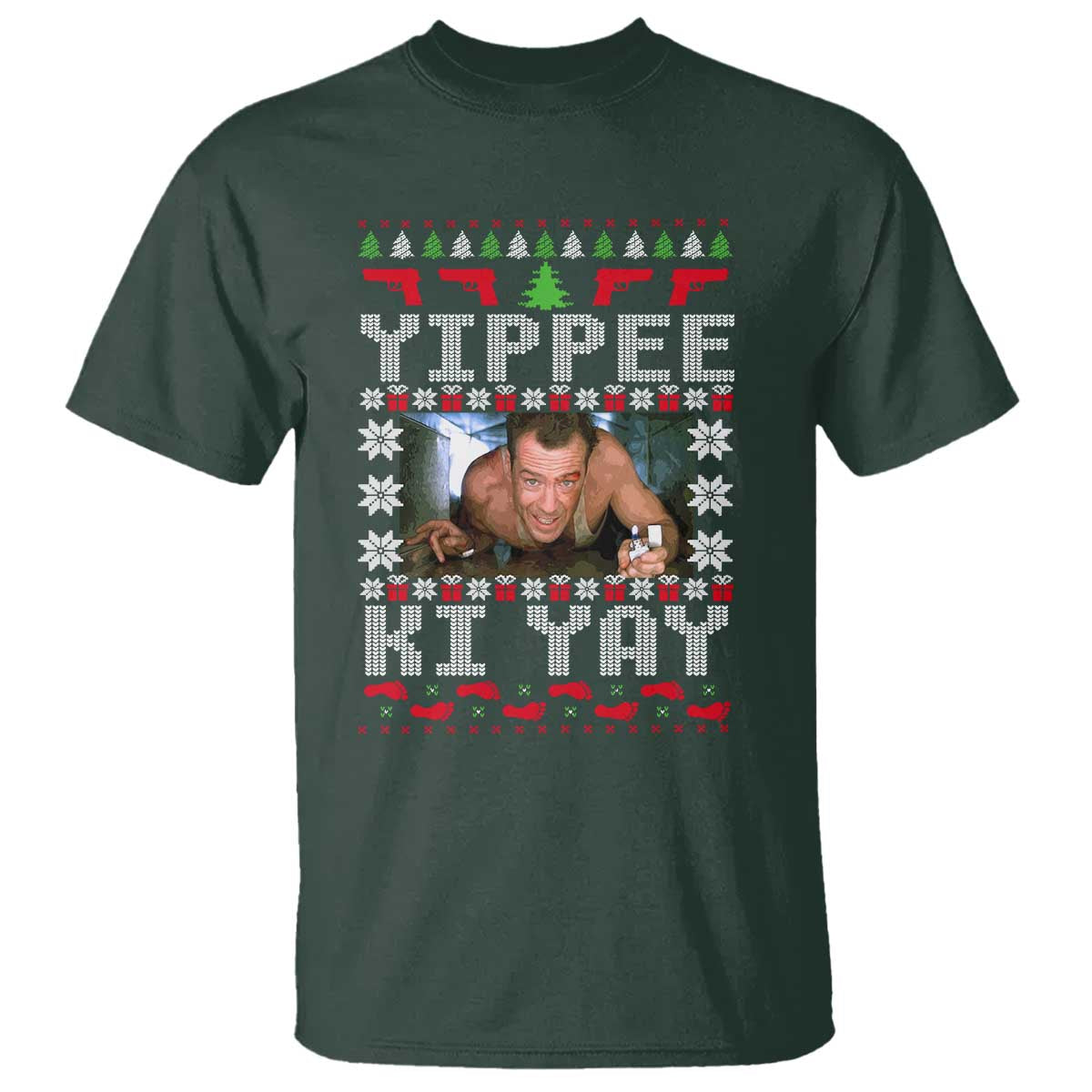 Yippee Ki Yay T Shirt Funny 80's Movie Xmas Gift Ugly Christmas - Wonder Print Shop