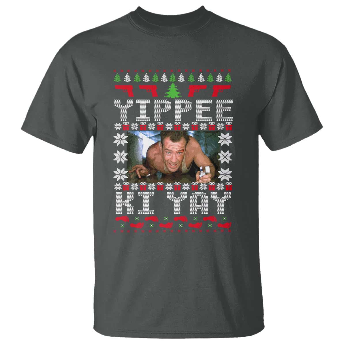 Yippee Ki Yay T Shirt Funny 80's Movie Xmas Gift Ugly Christmas - Wonder Print Shop