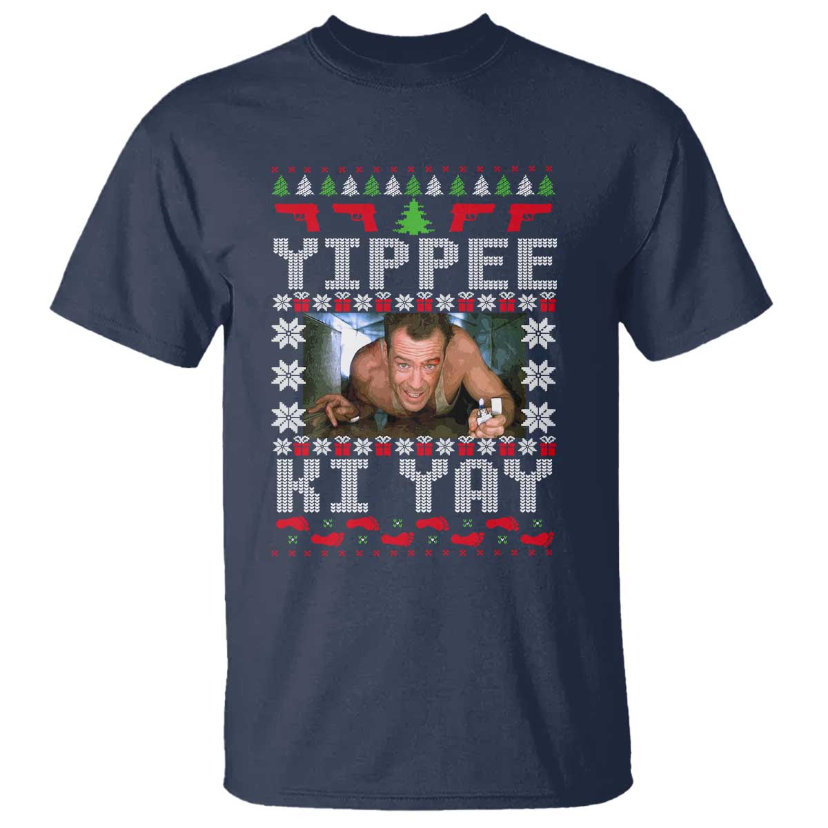 Yippee Ki Yay T Shirt Funny 80's Movie Xmas Gift Ugly Christmas - Wonder Print Shop