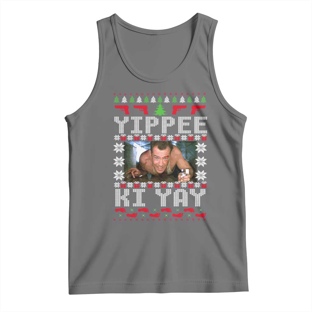 Yippee Ki Yay Tank Top Funny 80's Movie Xmas Gift Ugly Christmas - Wonder Print Shop