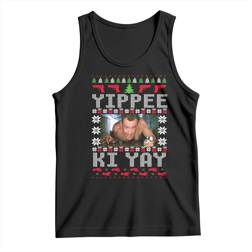 Yippee Ki Yay Tank Top Funny 80's Movie Xmas Gift Ugly Christmas - Wonder Print Shop