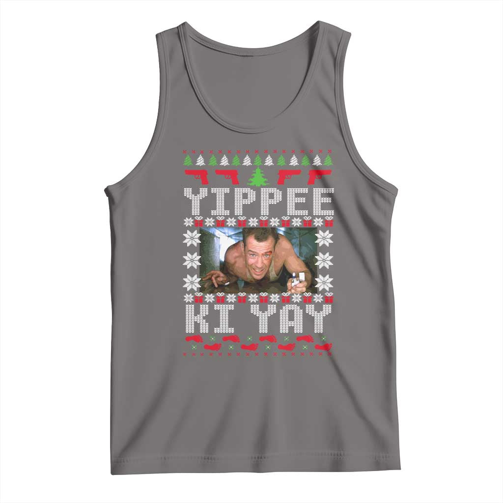 Yippee Ki Yay Tank Top Funny 80's Movie Xmas Gift Ugly Christmas - Wonder Print Shop