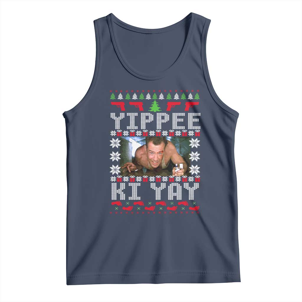Yippee Ki Yay Tank Top Funny 80's Movie Xmas Gift Ugly Christmas - Wonder Print Shop