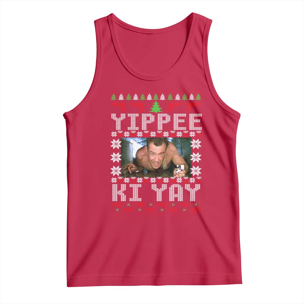 Yippee Ki Yay Tank Top Funny 80's Movie Xmas Gift Ugly Christmas - Wonder Print Shop
