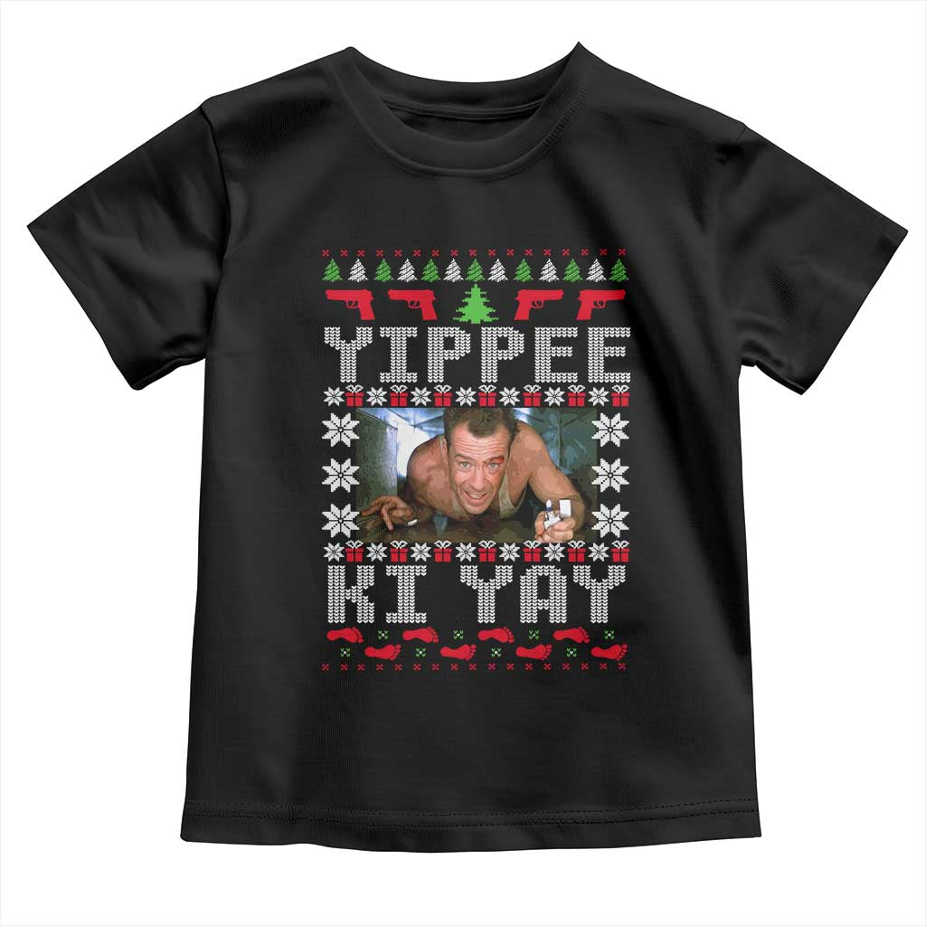 Yippee Ki Yay Toddler T Shirt Funny 80's Movie Xmas Gift Ugly Christmas - Wonder Print Shop