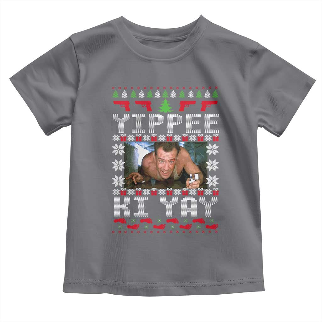 Yippee Ki Yay Toddler T Shirt Funny 80's Movie Xmas Gift Ugly Christmas - Wonder Print Shop