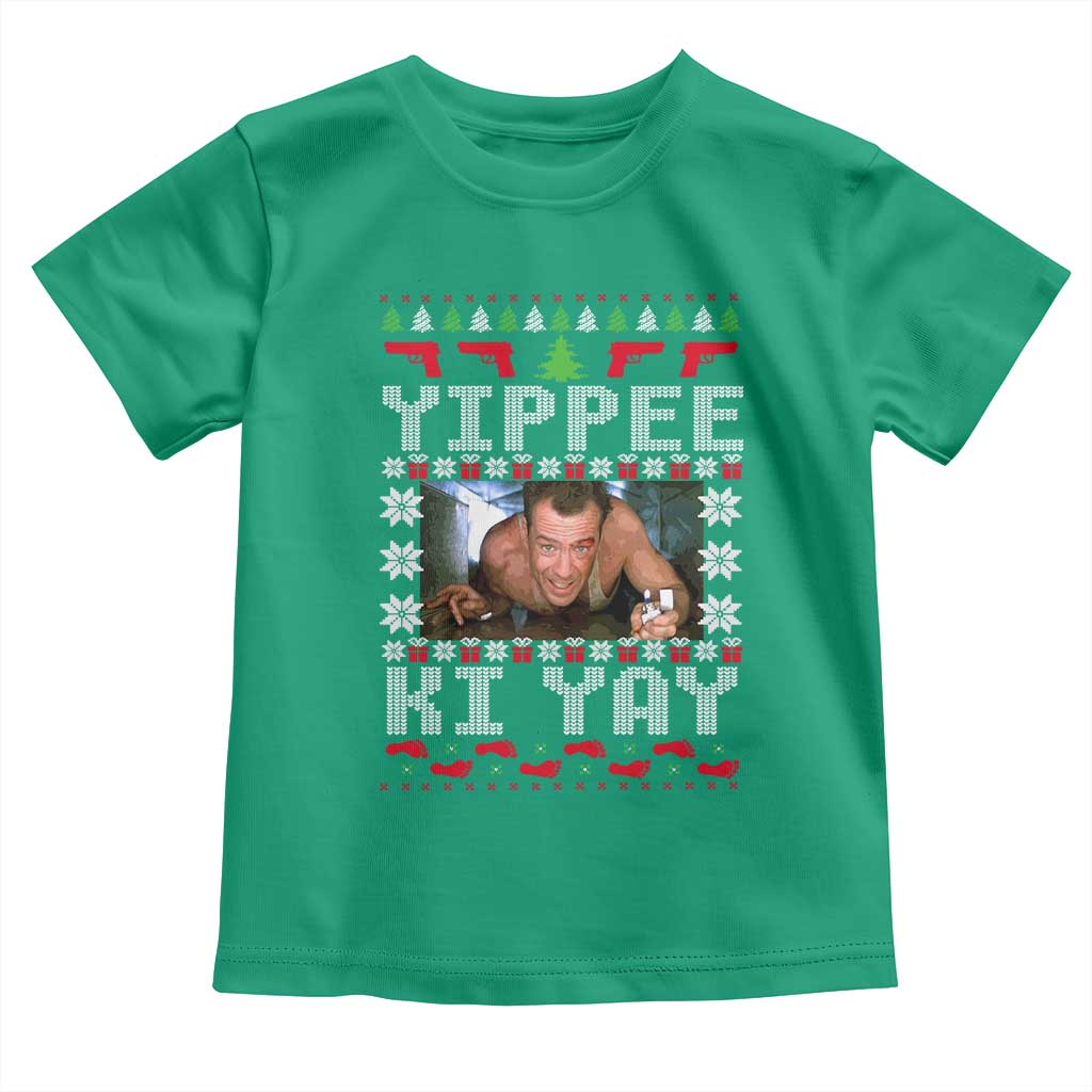Yippee Ki Yay Toddler T Shirt Funny 80's Movie Xmas Gift Ugly Christmas - Wonder Print Shop