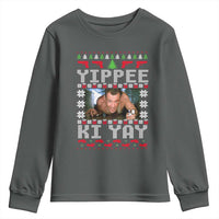 Yippee Ki Yay Youth Sweatshirt Funny 80's Movie Xmas Gift Ugly Christmas - Wonder Print Shop