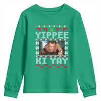 Yippee Ki Yay Youth Sweatshirt Funny 80's Movie Xmas Gift Ugly Christmas - Wonder Print Shop