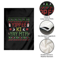 Yippee Ki Yay Garden Flag 80's Movie Xmas Gift Ugly Christmas - Wonder Print Shop