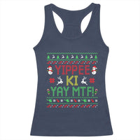 Yippee Ki Yay Racerback Tank Top 80's Movie Xmas Gift Ugly Christmas - Wonder Print Shop