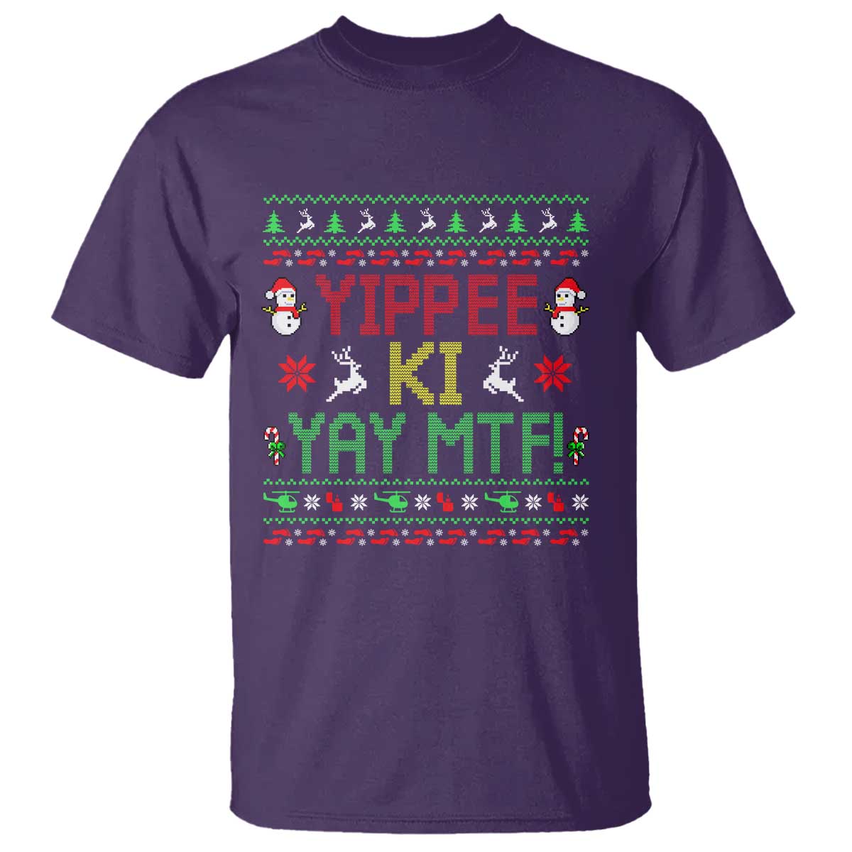Yippee Ki Yay T Shirt 80's Movie Xmas Gift Ugly Christmas - Wonder Print Shop