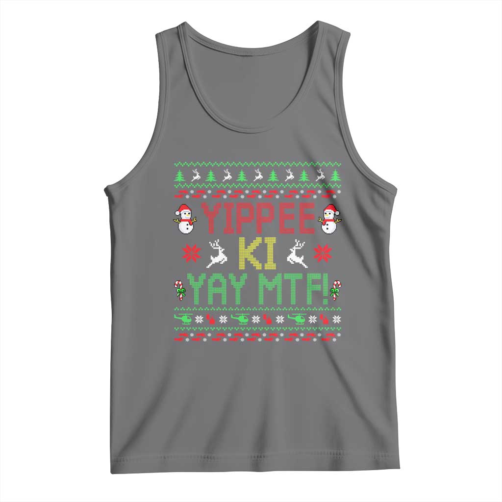 Yippee Ki Yay Tank Top 80's Movie Xmas Gift Ugly Christmas - Wonder Print Shop