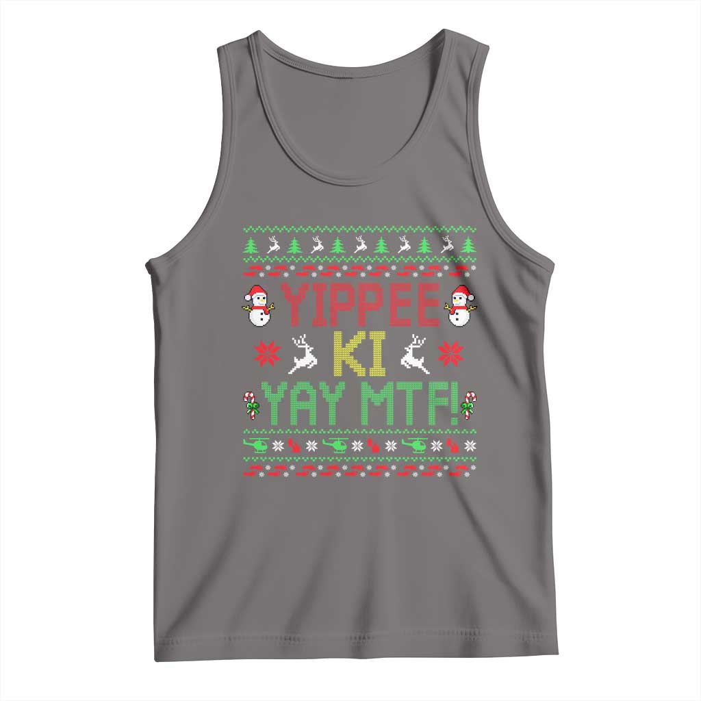 Yippee Ki Yay Tank Top 80's Movie Xmas Gift Ugly Christmas - Wonder Print Shop