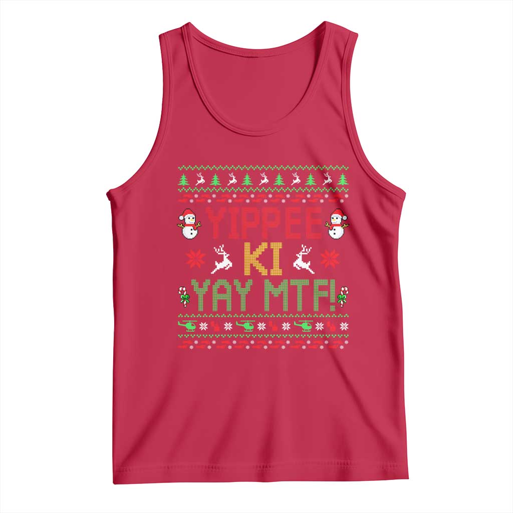 Yippee Ki Yay Tank Top 80's Movie Xmas Gift Ugly Christmas - Wonder Print Shop