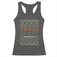 Yippee Ki Yay Racerback Tank Top Retro 80's Movie Xmas Gift Ugly Christmas - Wonder Print Shop