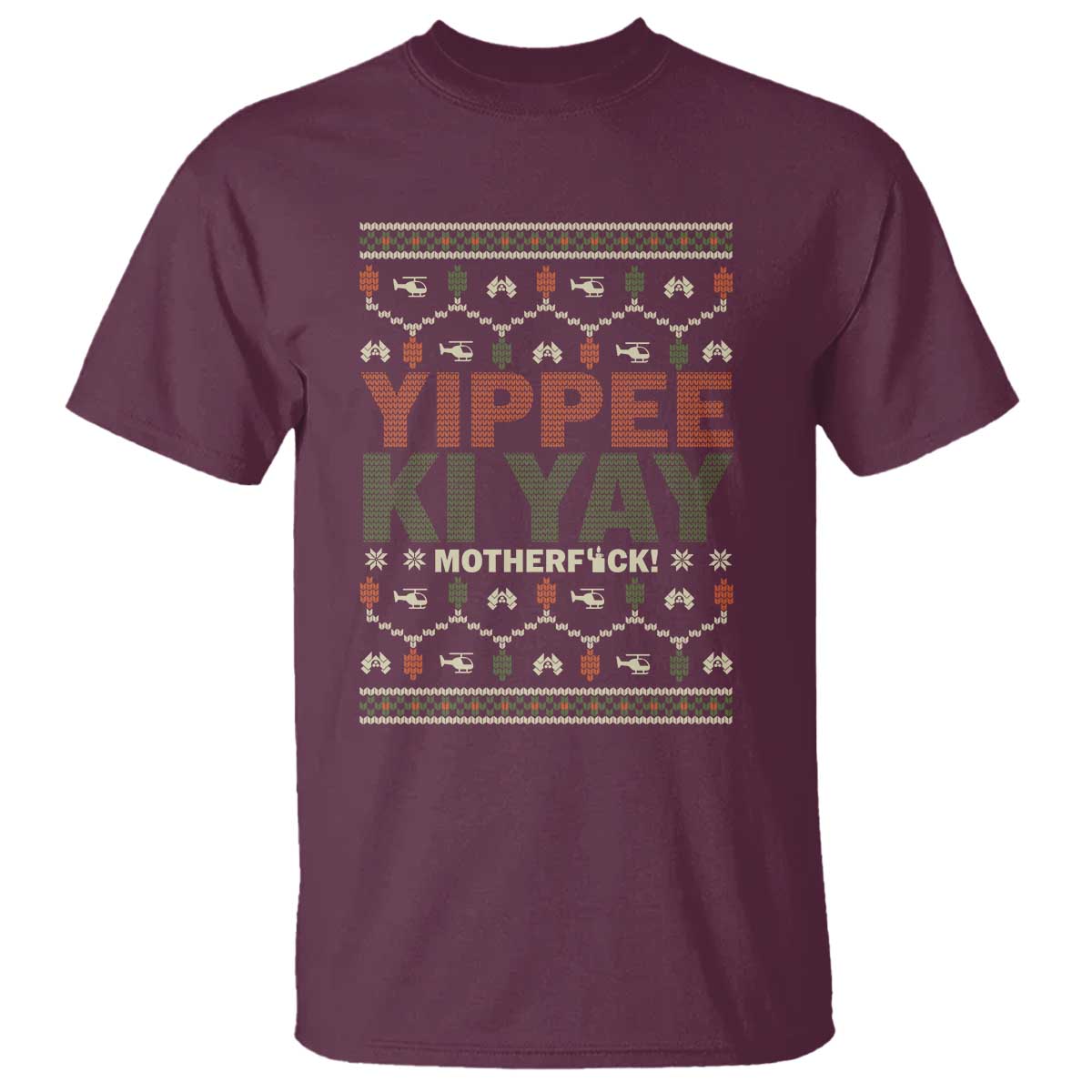 Yippee Ki Yay T Shirt Retro 80's Movie Xmas Gift Ugly Christmas - Wonder Print Shop
