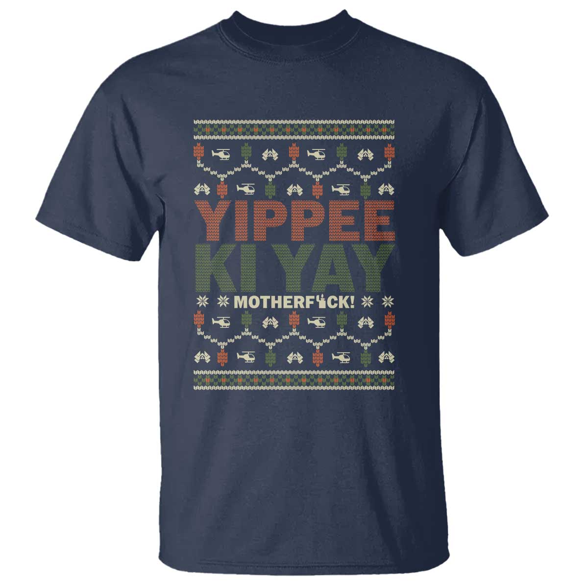 Yippee Ki Yay T Shirt Retro 80's Movie Xmas Gift Ugly Christmas - Wonder Print Shop