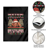 Nakatomi Plaza Party 1988 Garden Flag Come Out To The Coast Mcclane Ugly Xmas - Wonder Print Shop