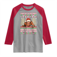 Nakatomi Plaza Party 1988 Raglan Shirt Come Out To The Coast Mcclane Ugly Xmas - Wonder Print Shop