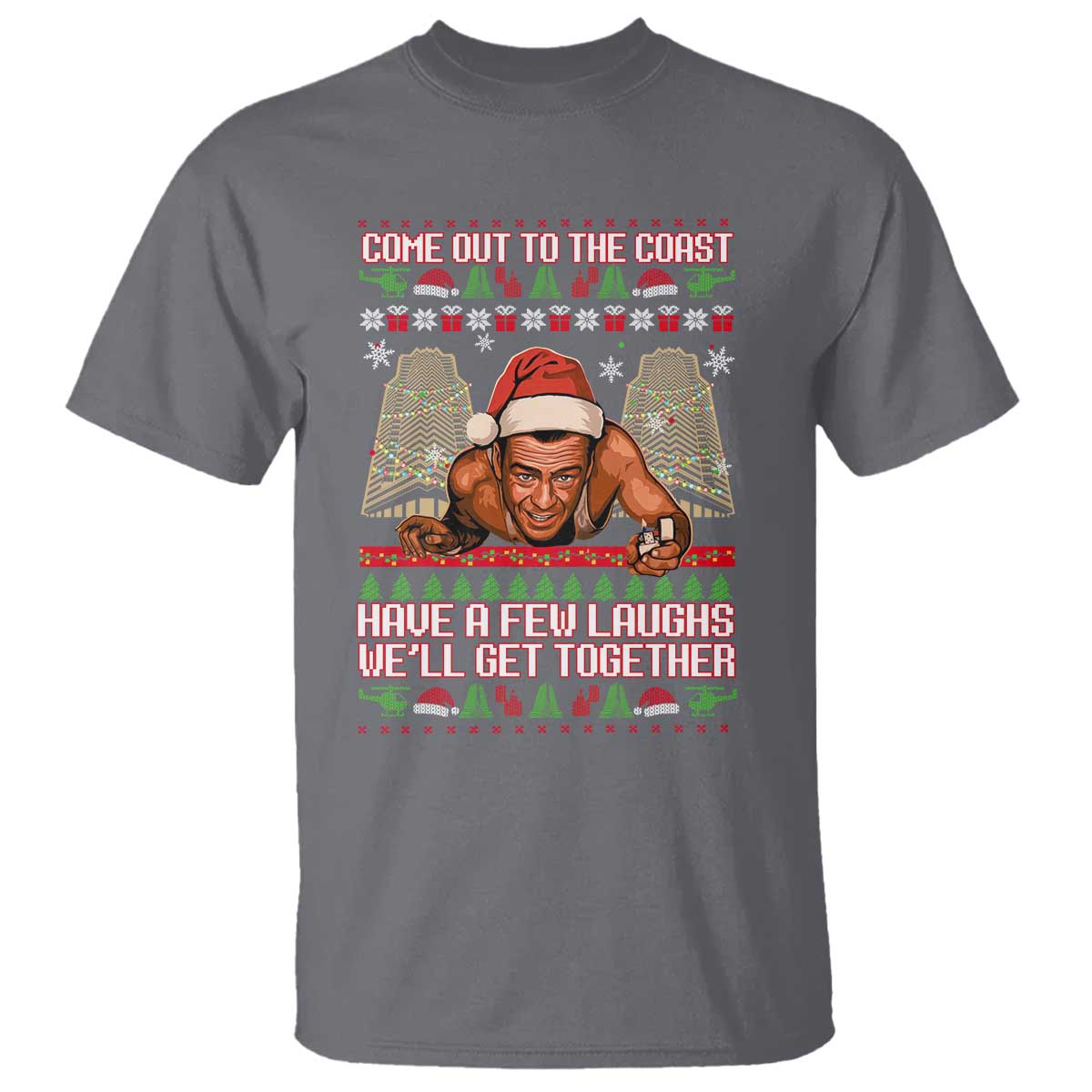 Nakatomi Plaza Party 1988 T Shirt Come Out To The Coast Mcclane Ugly Xmas - Wonder Print Shop