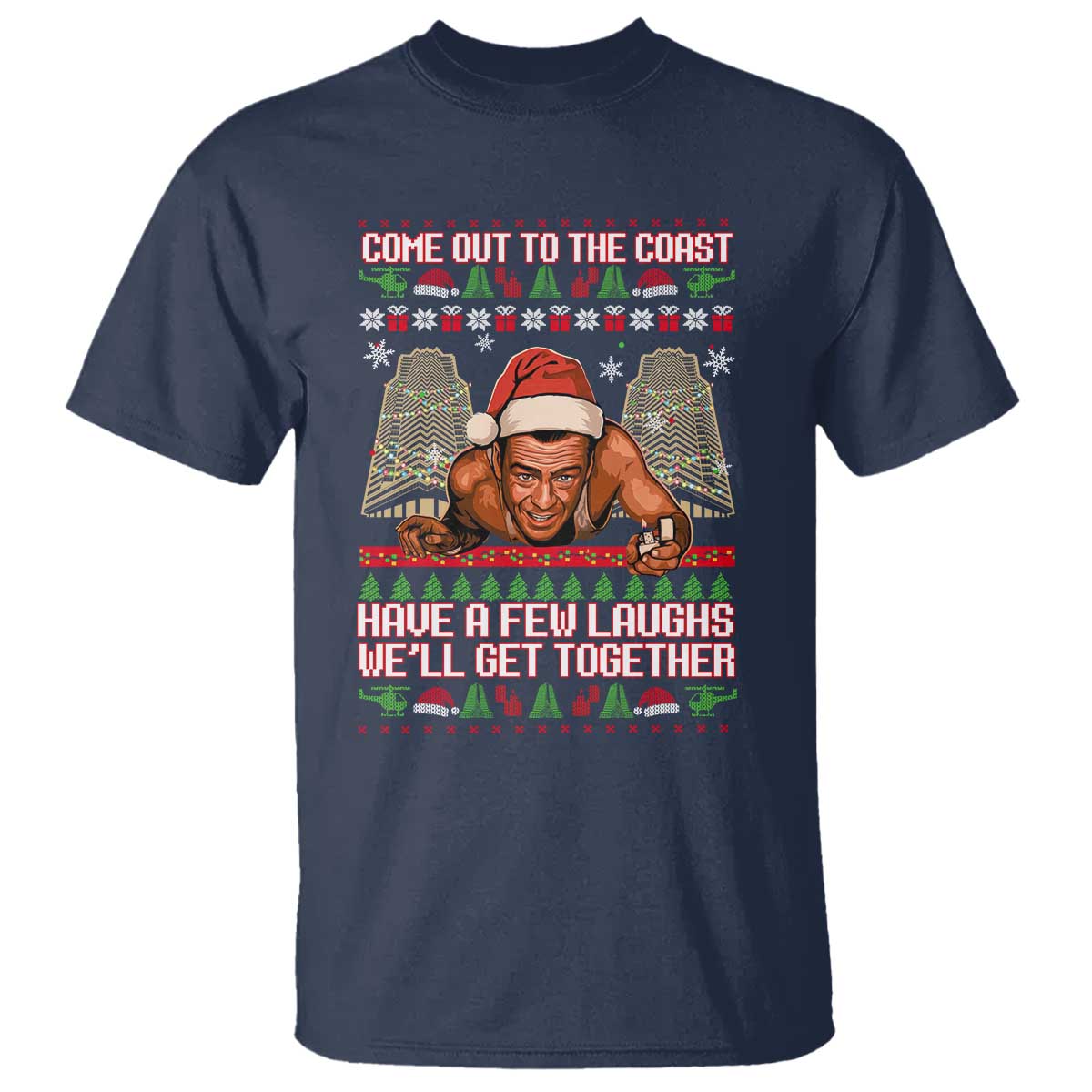 Nakatomi Plaza Party 1988 T Shirt Come Out To The Coast Mcclane Ugly Xmas - Wonder Print Shop