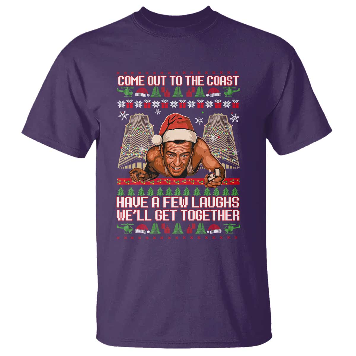 Nakatomi Plaza Party 1988 T Shirt Come Out To The Coast Mcclane Ugly Xmas - Wonder Print Shop